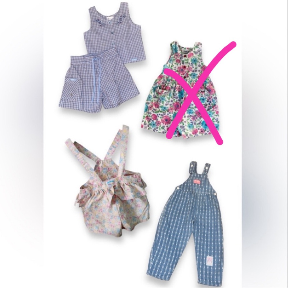 Vintage 90s OshKosh B’gosh Size 4 Bundle of 3